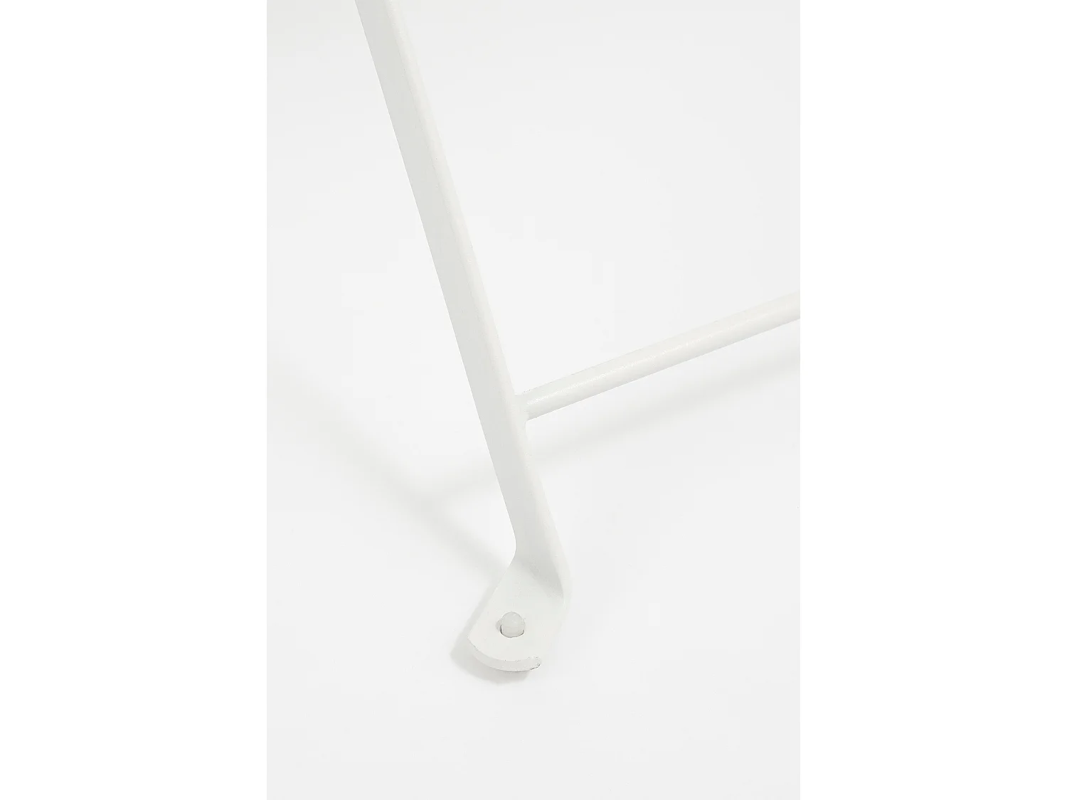 Tuin bistroset van metaal - 71 x Ø60 / 41 x 49,5 x 84 - Wit - LAURENCE