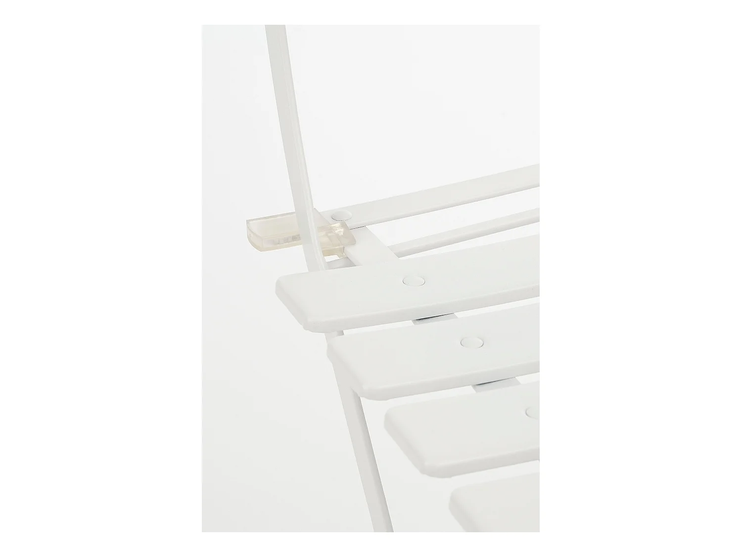 Ensemble de bistrots de jardin en métal - 71 x Ø60 / 41 x 49,5 x 84 - Blanc - LAURENCE