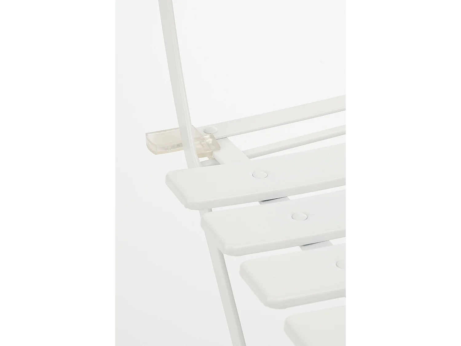 Ensemble de bistrots de jardin en métal - 71 x Ø60 / 41 x 49,5 x 84 - Blanc - LAURENCE