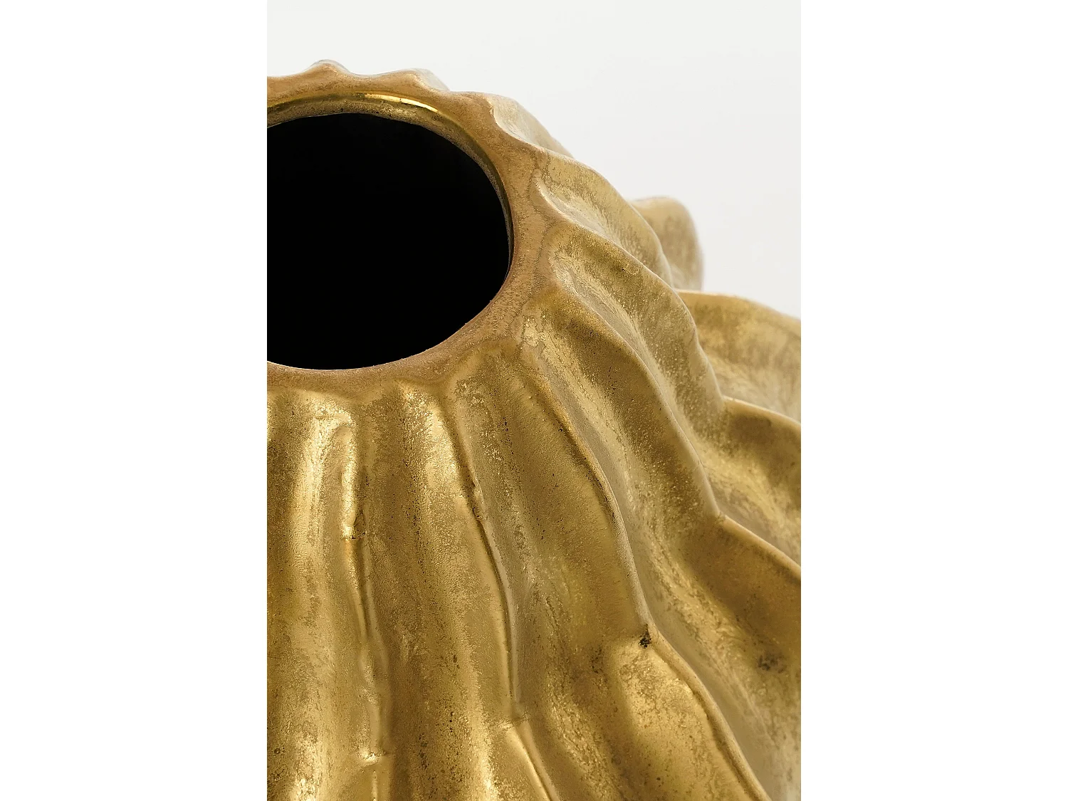 Vase en céramique - 28 x Ø24.5 - Doré - ALTEA