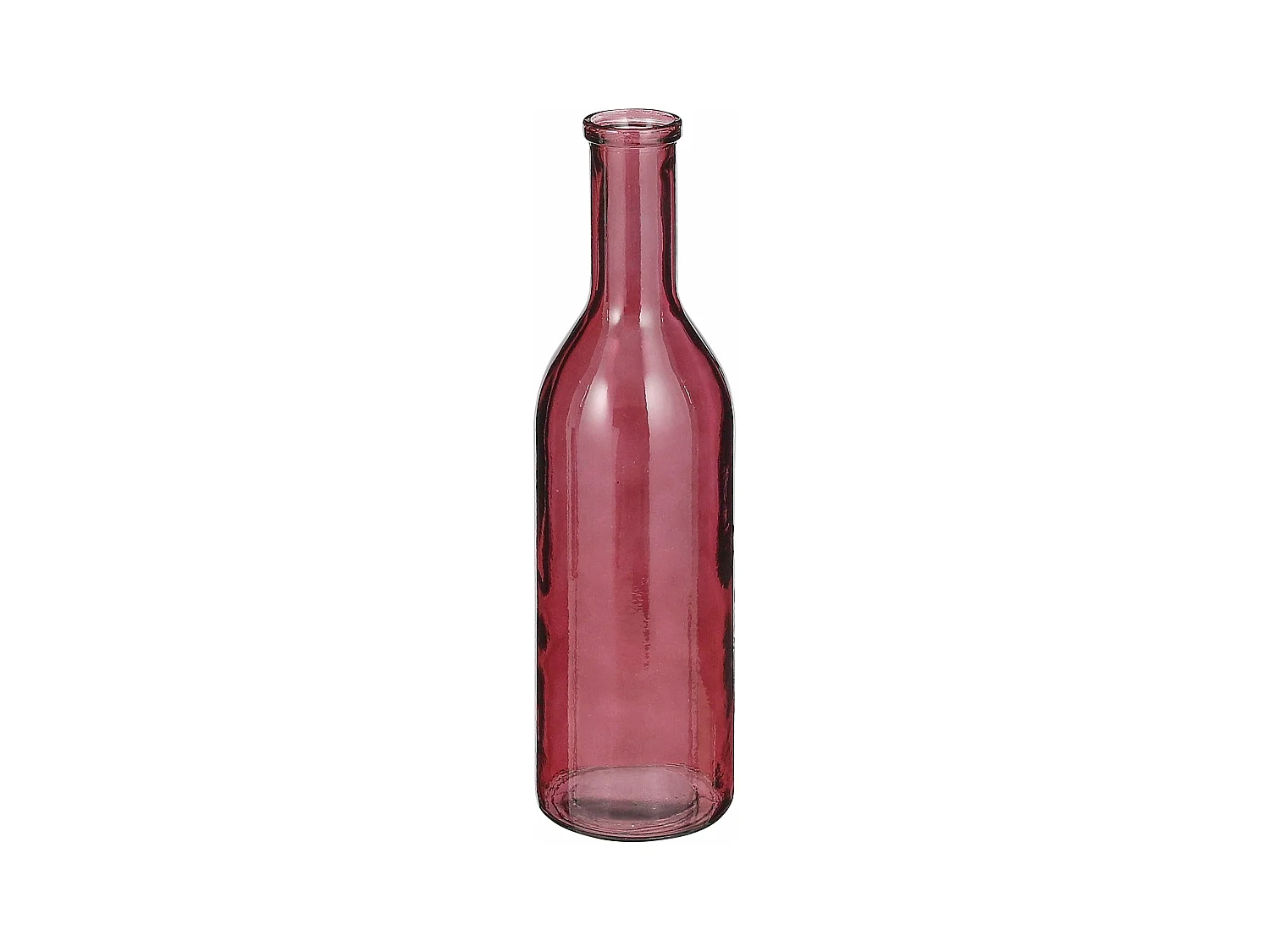 Bouteille décorative en verre recyclé - Ø15 x 50 - Bordeaux - RIOJA