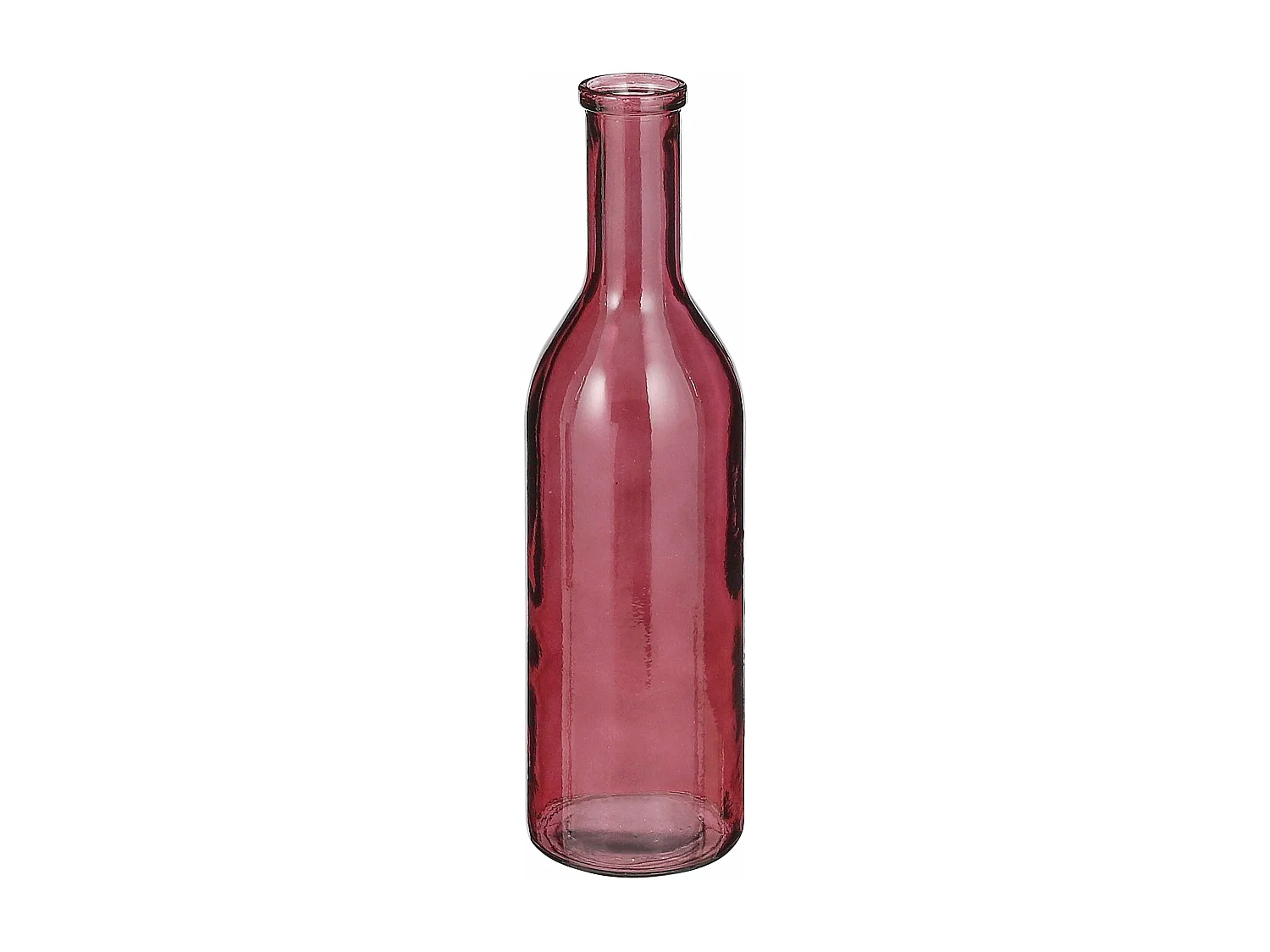 Bouteille décorative en verre recyclé - Ø15 x 50 - Bordeaux - RIOJA