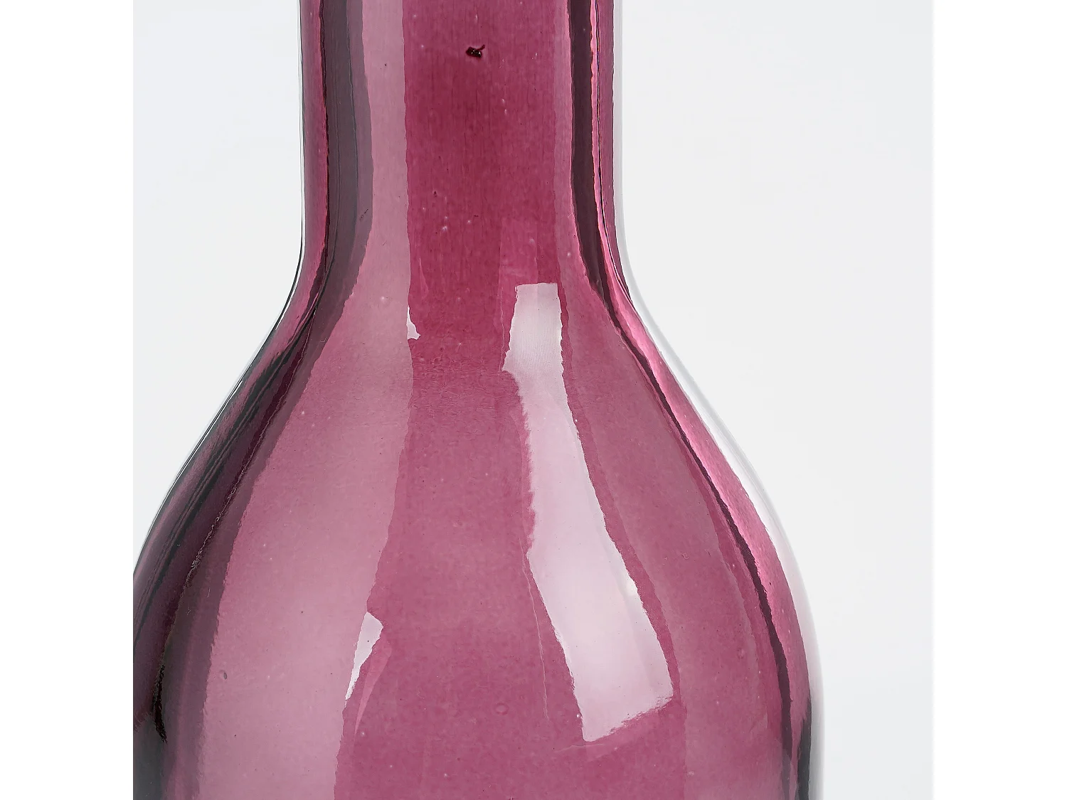 Bouteille décorative en verre recyclé - Ø15 x 50 - Bordeaux - RIOJA