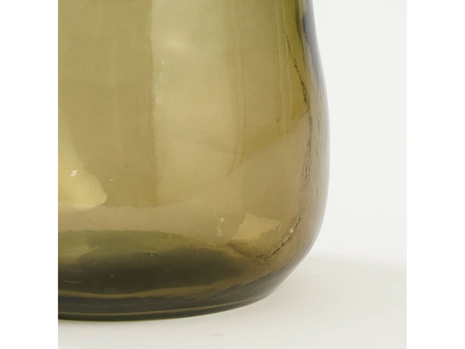 Bouteille décorative en verre recyclé - 51 x 22 - Taupe - PINTO