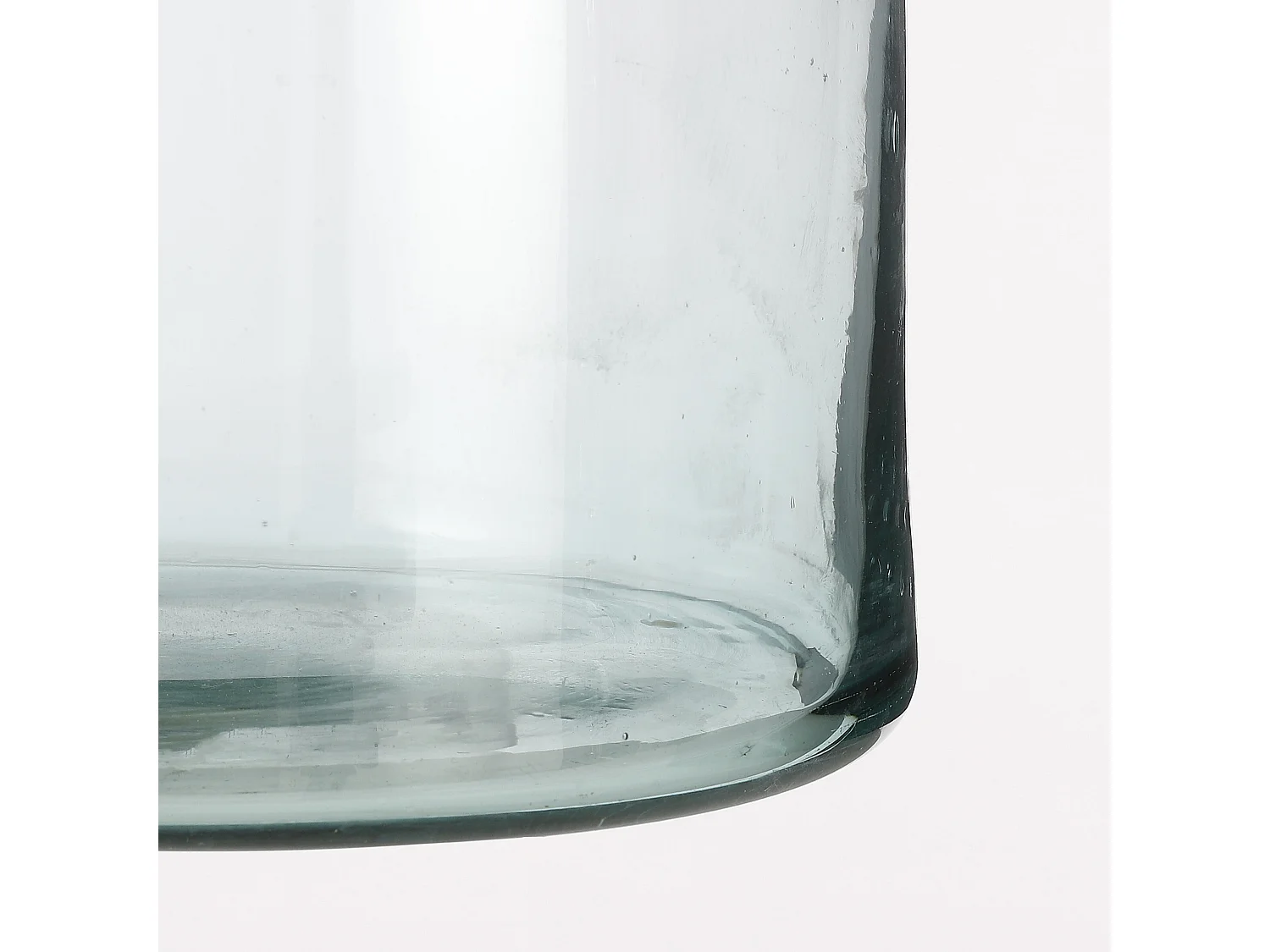 Bouteille decorative en verre recyclé - Ø22 x 44 - Transparent - FLORINE