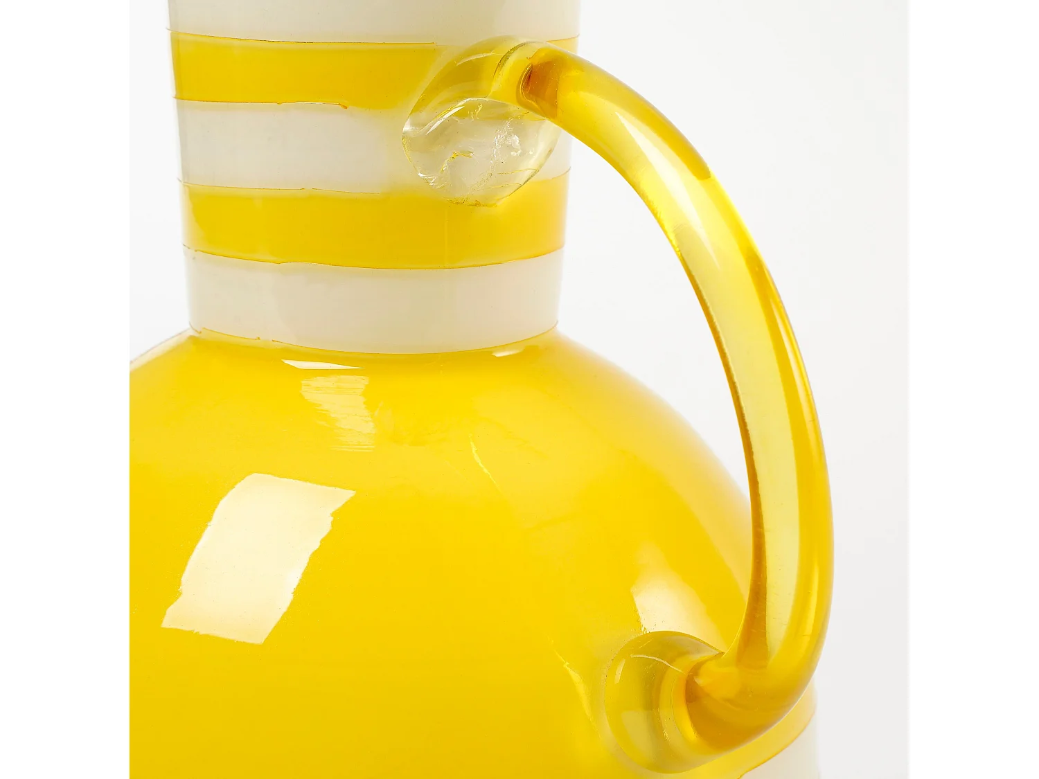 Vase aus Glas - 21 x Ø17.5 - Gelb - BAZAAR