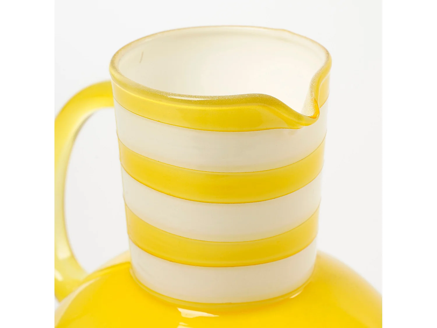 Vase en verre - 21 x Ø17.5 - Jaune - BAZAAR