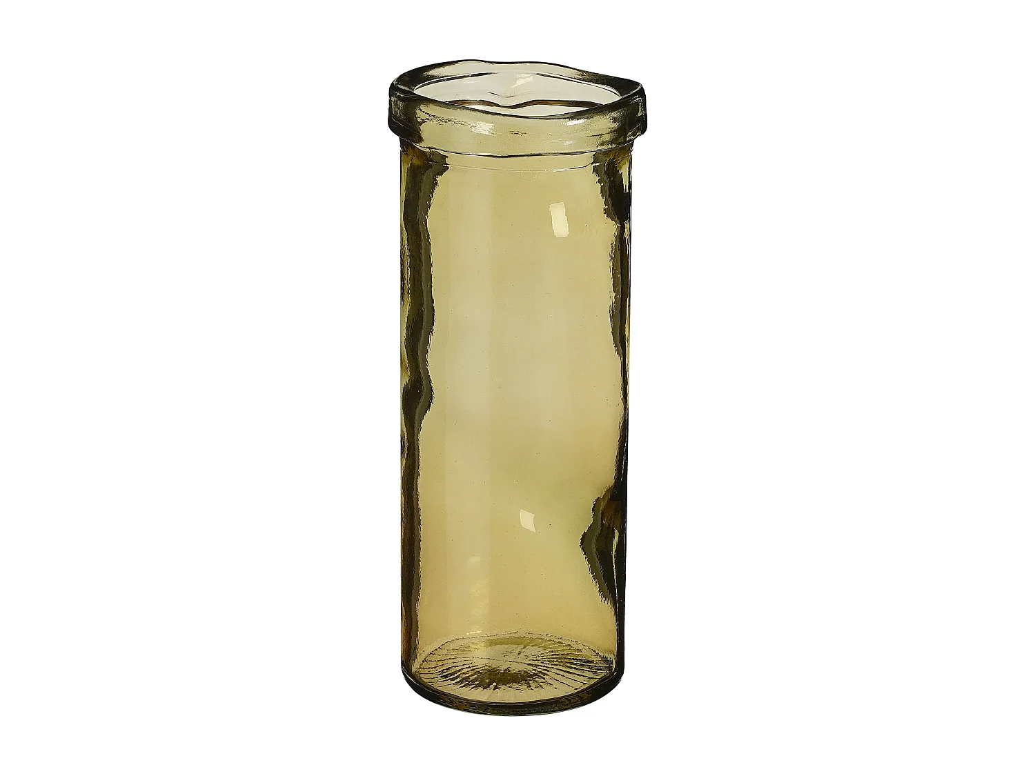 Vase aus Recyceltes Glas - 28 x Ø12 - Braun - PEPE