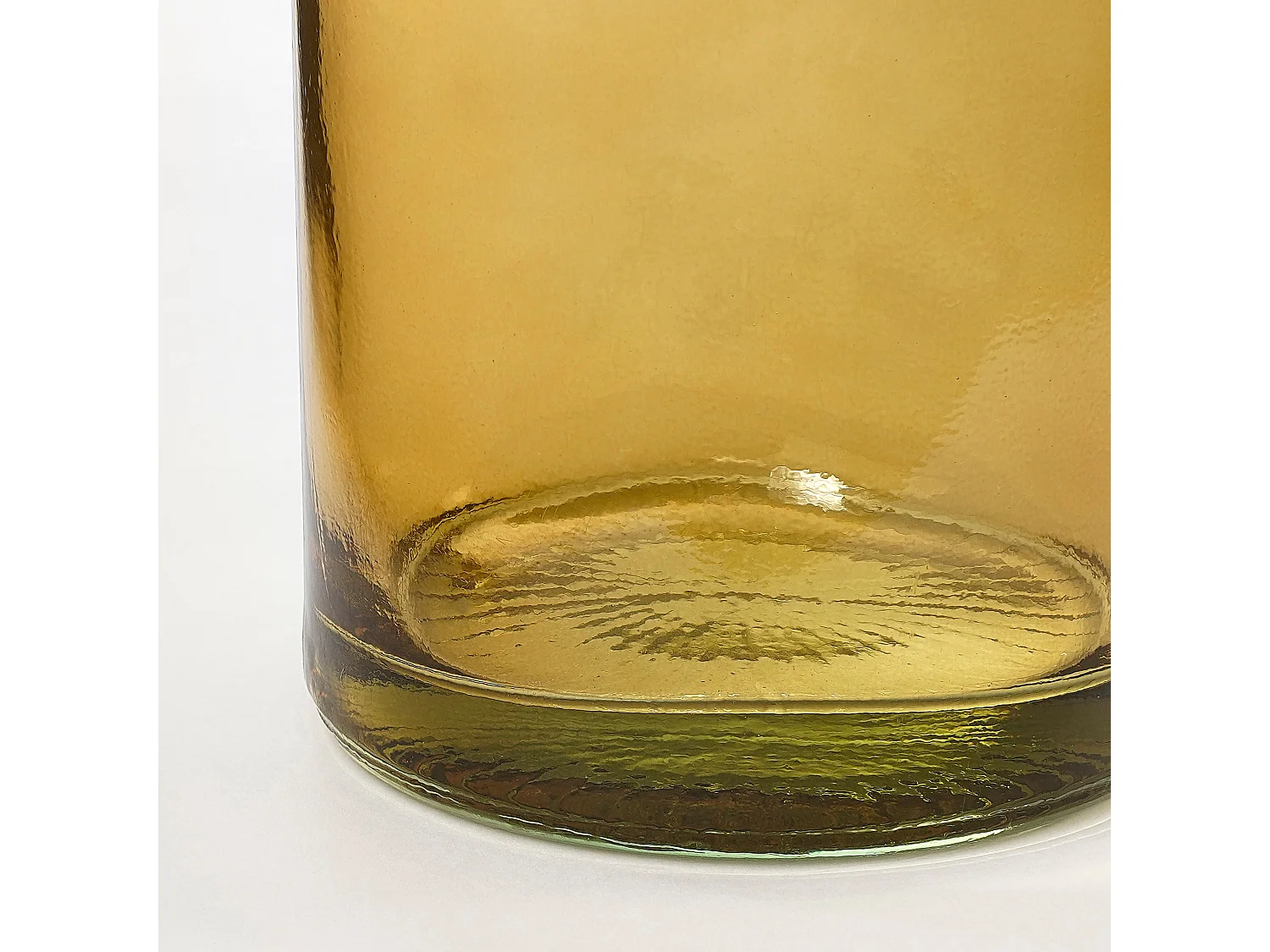 Vase en verre recyclé - 28 x Ø12 - Marron - PEPE