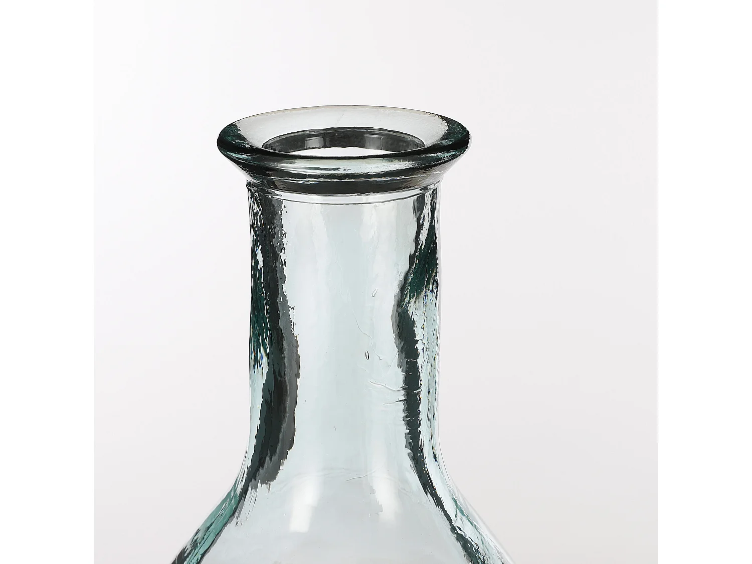 Bouteille décorative en verre recyclé - Ø28 x 60 - Transparent - KYARA