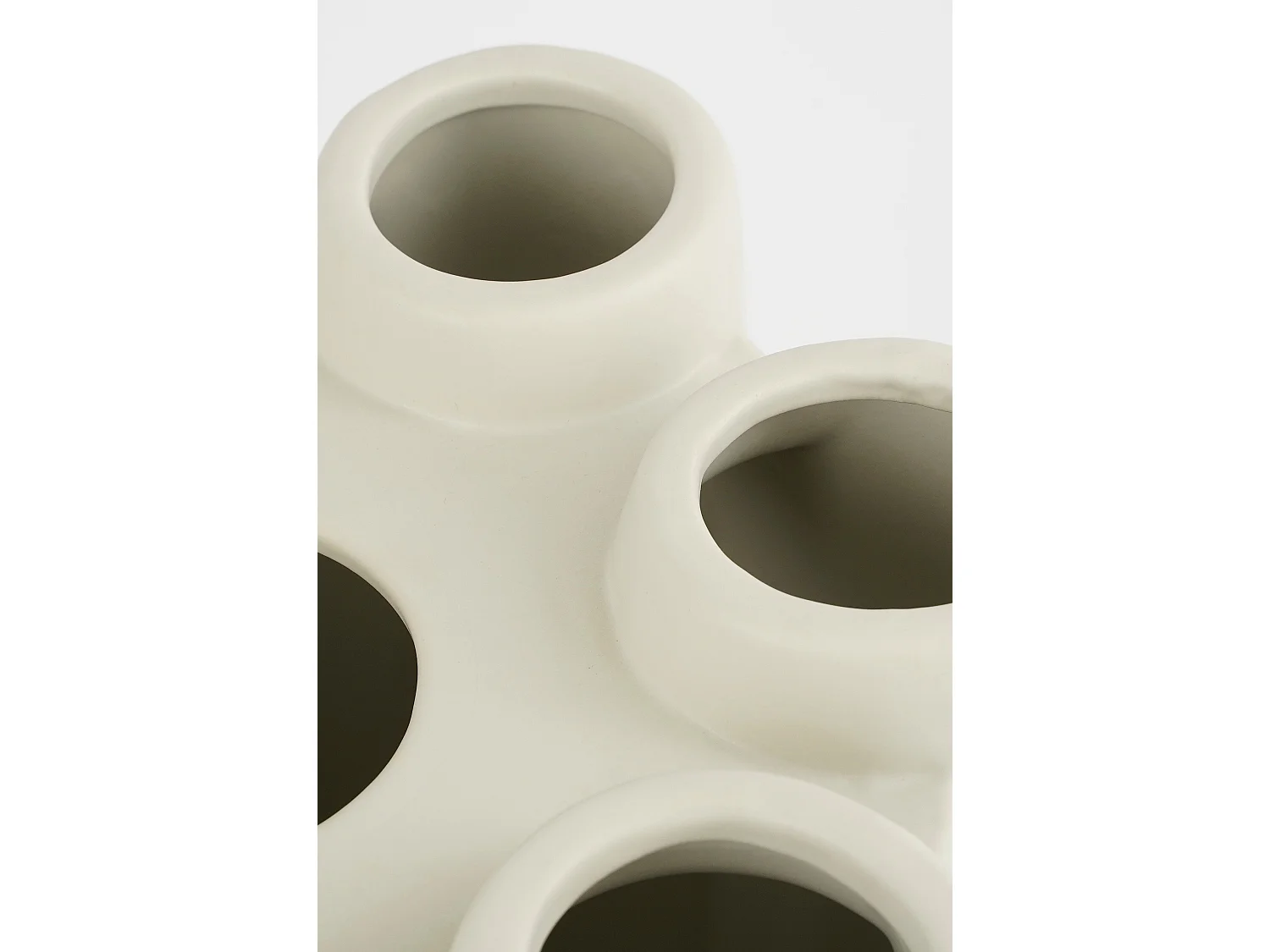 Vaas van keramiek - 33.5 x Ø28 - Taupe - MINDA