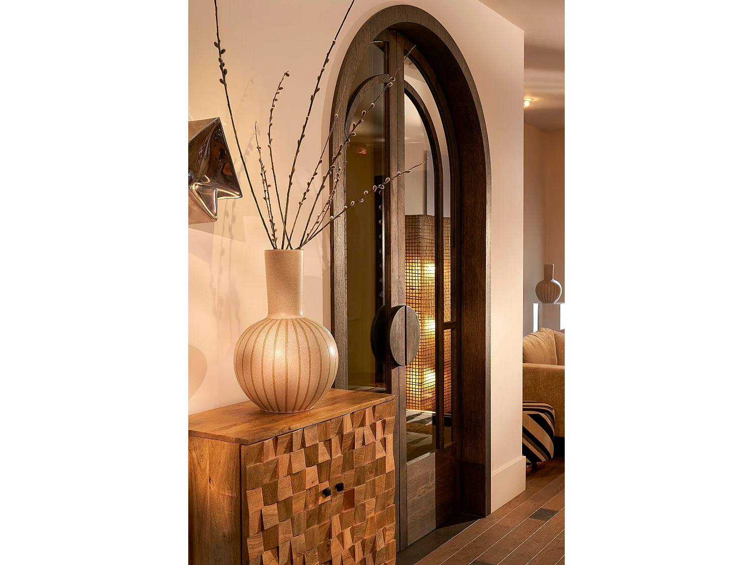 Vaso in  - 52 x Ø34 - Crema - HOLM