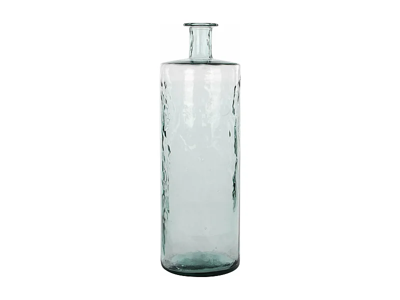 Bouteille décorative en verre recyclé - Ø25 x 75 - Transparent - GUAN