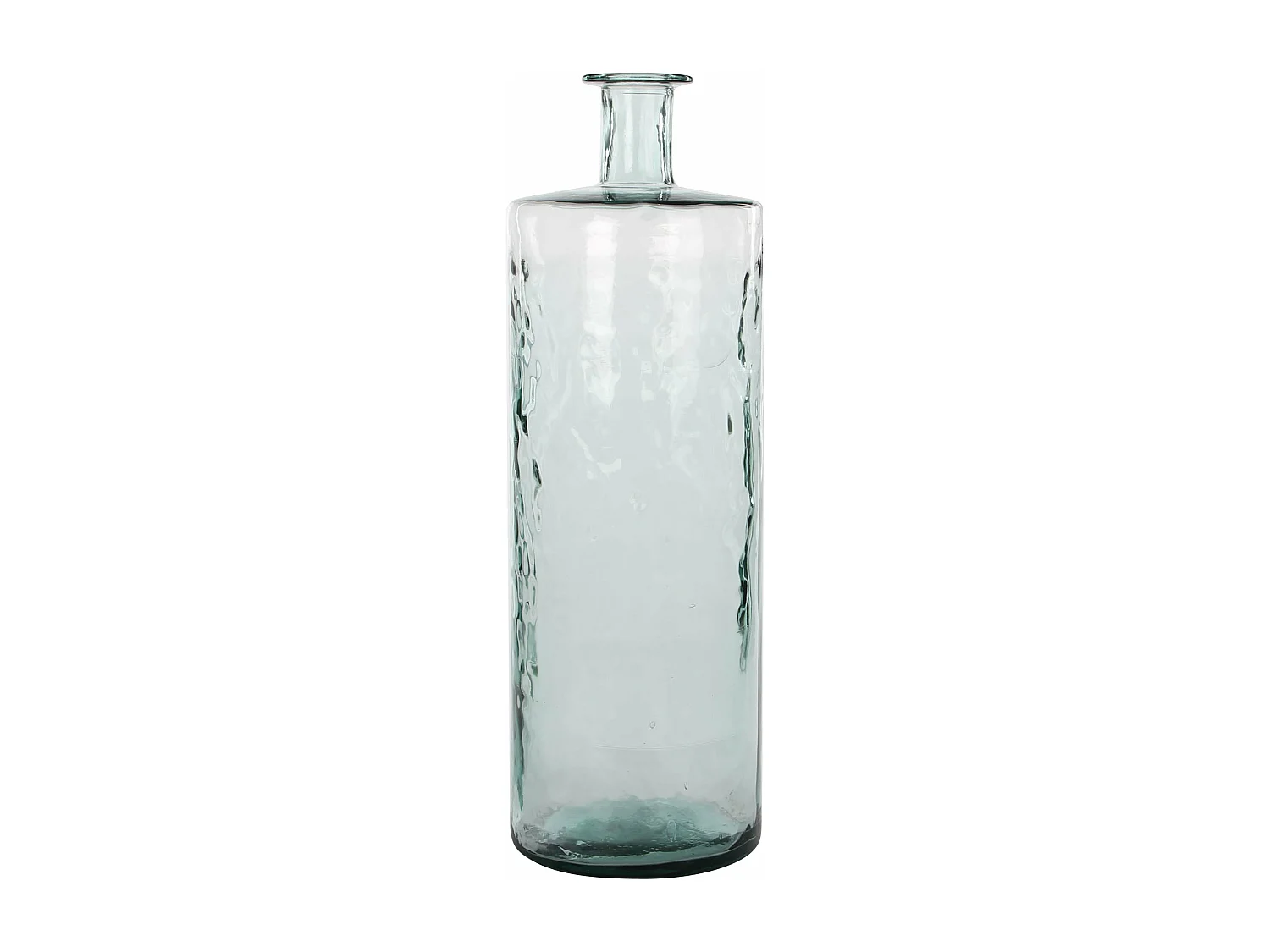 Bouteille décorative en verre recyclé - Ø25 x 75 - Transparent - GUAN