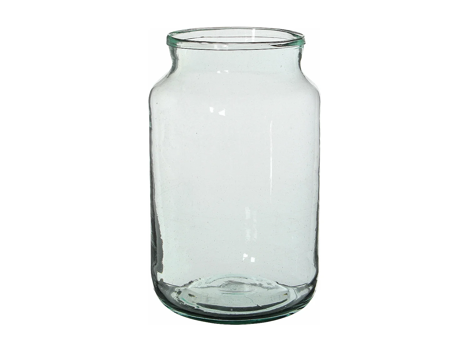Jarrón de Vidrio reciclado - Ø18 x 30 - Transparente - VIENNE