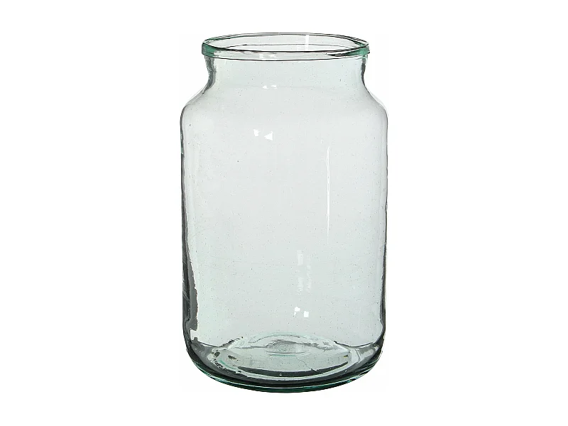 Jarrón de Vidrio reciclado - Ø18 x 30 - Transparente - VIENNE