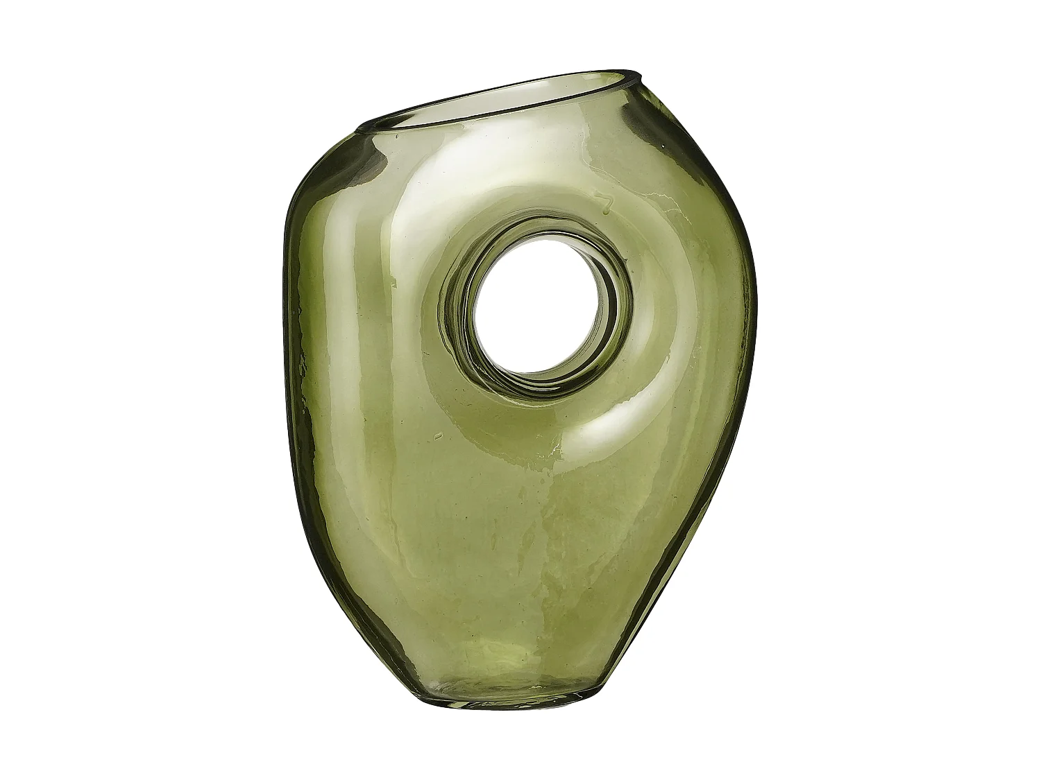 Vase en verre - 18 x 7.5 x 22.5 - Vert clair - JAY