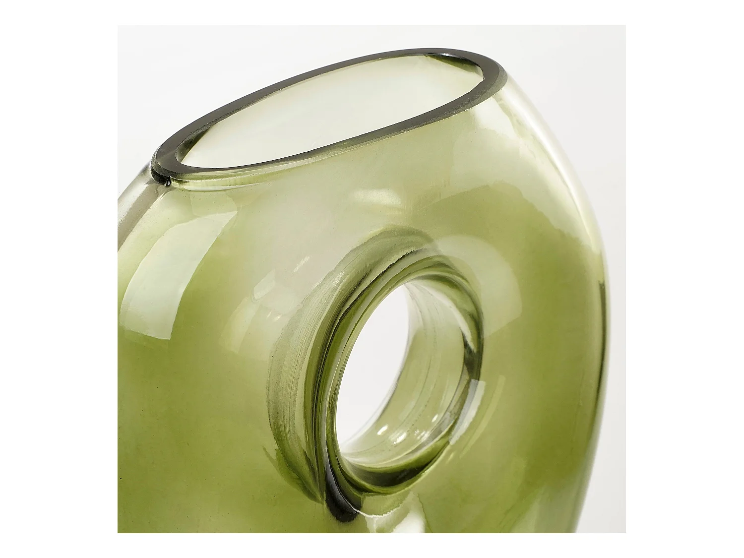 Vase aus Glas - 18 x 7.5 x 22.5 - Hellgrün - JAY