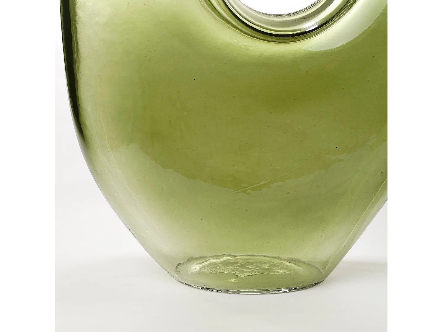 Vase aus Glas - 18 x 7.5 x 22.5 - Hellgrün - JAY