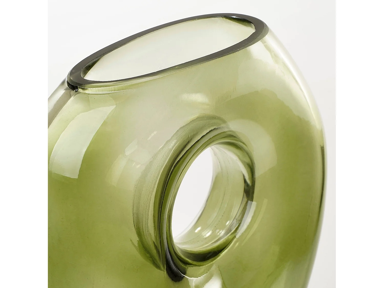 Vase aus Glas - 18 x 7.5 x 22.5 - Hellgrün - JAY