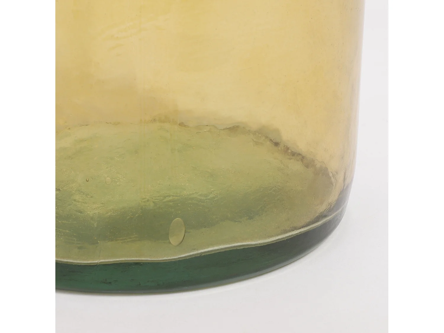 Decoratieve fles van gerecycled glas - Ø15 x 50 - Oker - RIOJA