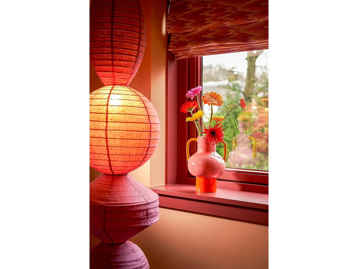 Vase en céramique - 21 x 19 x 30 - Rose - STRATT