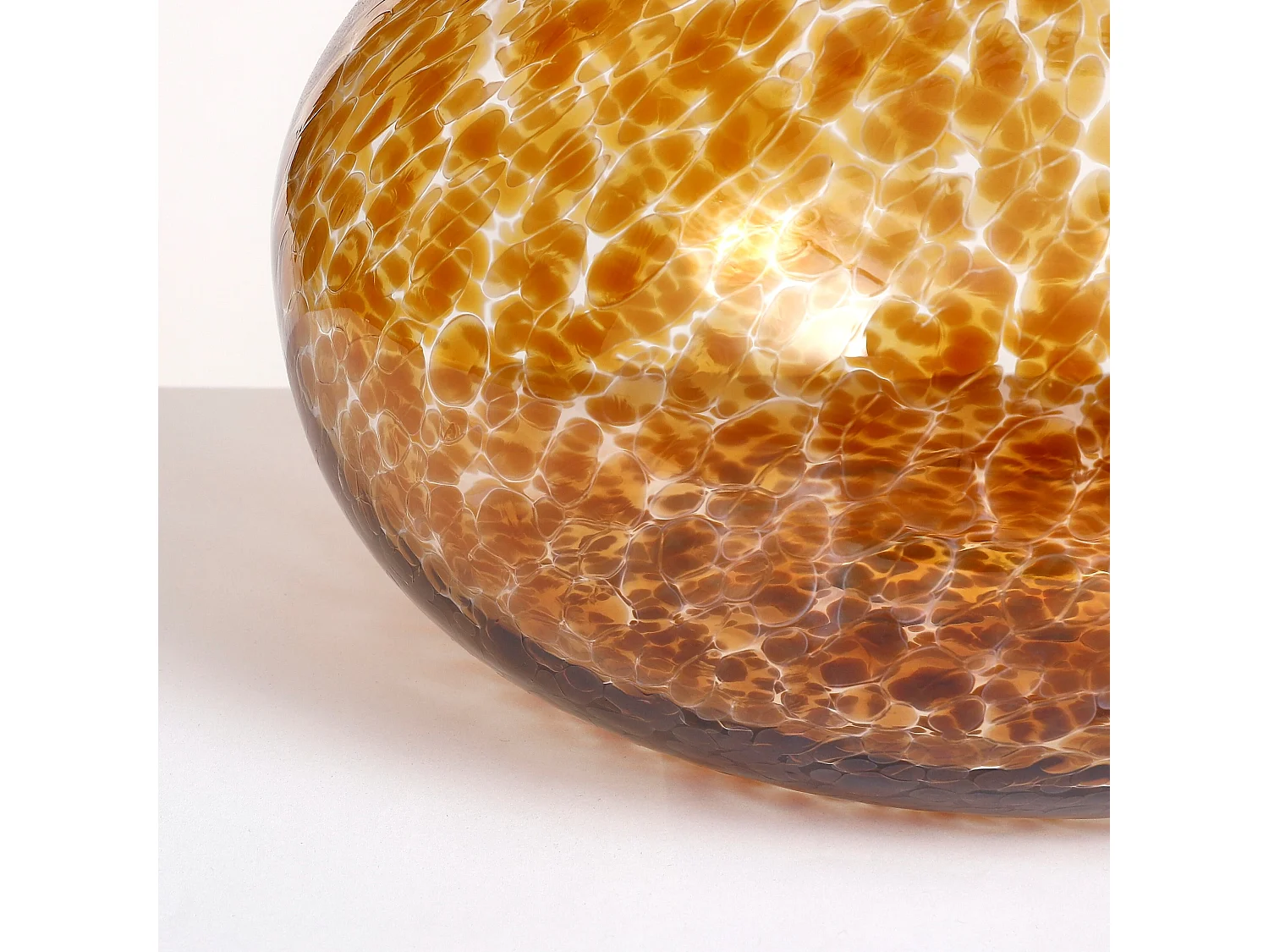 Vase en verre - Ø23 x 16 - Marron - LYONA