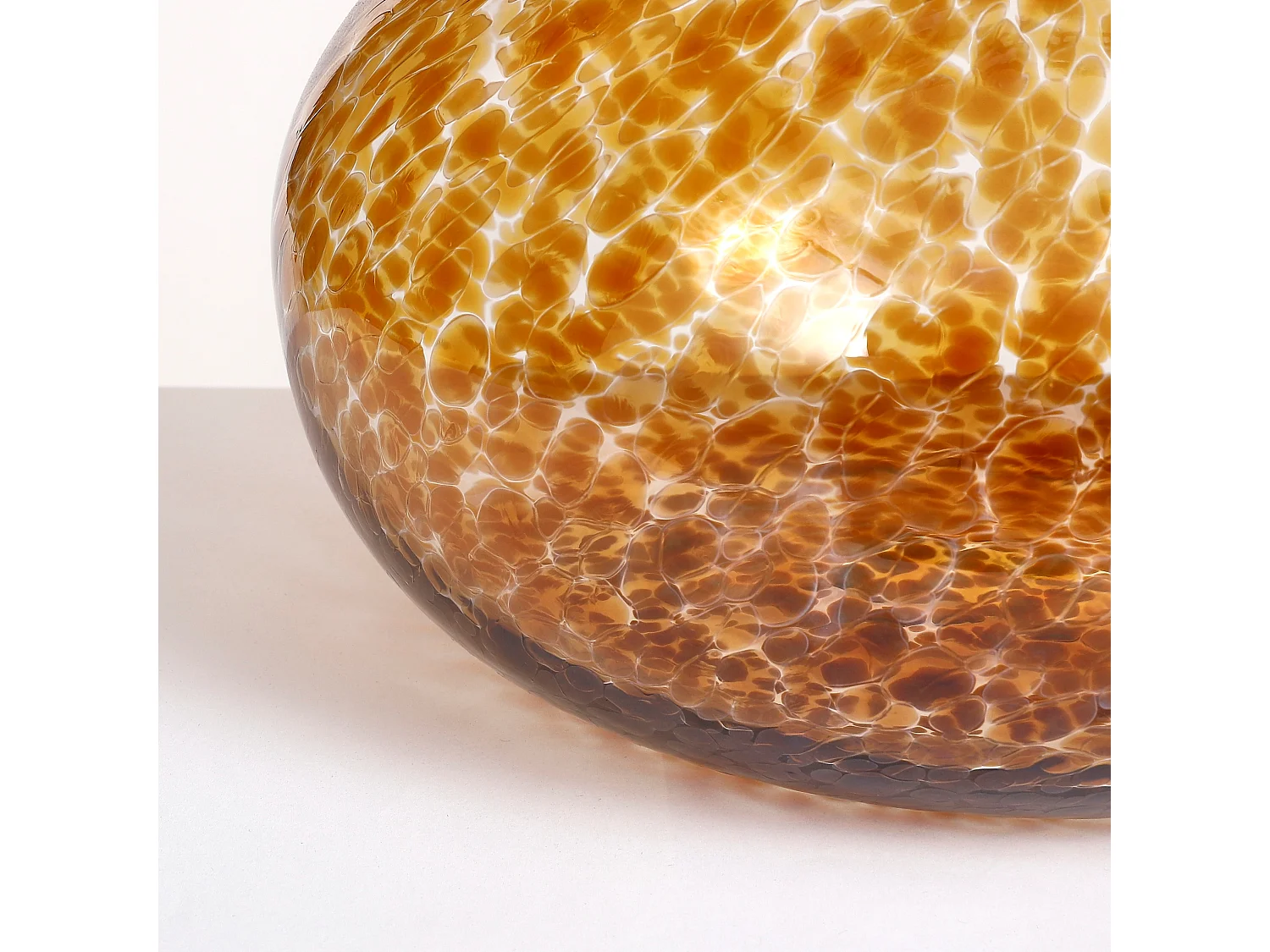 Vase en verre - Ø23 x 16 - Marron - LYONA