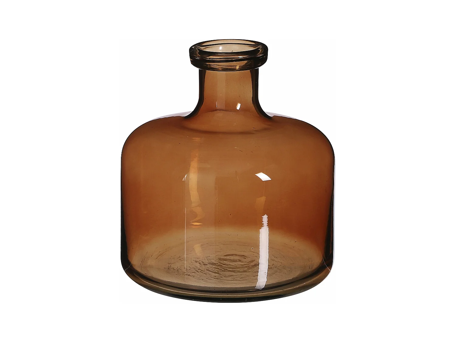 Bouteille décorative en verre - Ø20 x 21.5 - Marron - REGAL
