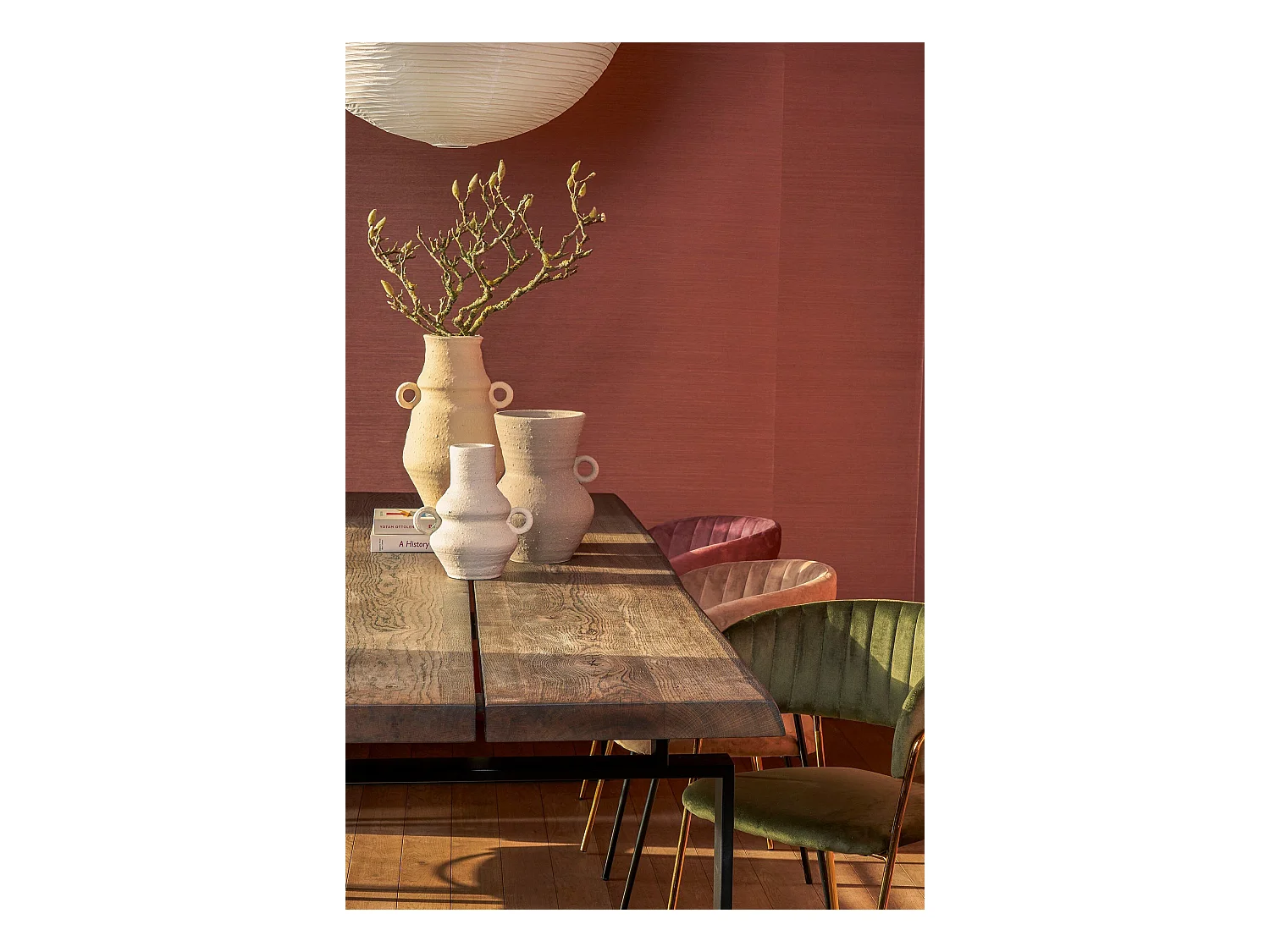 Pot en terre cuite - 41 x Ø24 - Beige - LANE