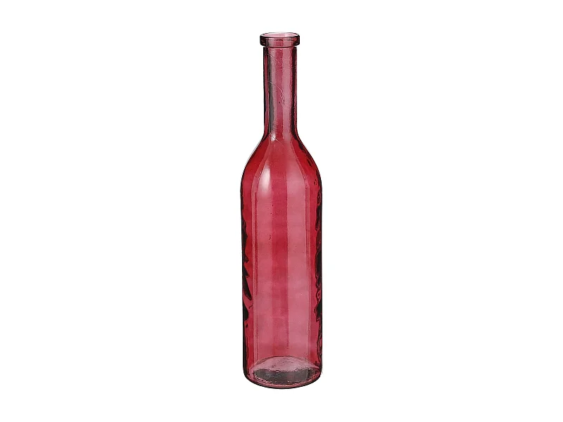Botella decorativa de Vidrio reciclado - Ø18 x 75 - Bordeos - RIOJA