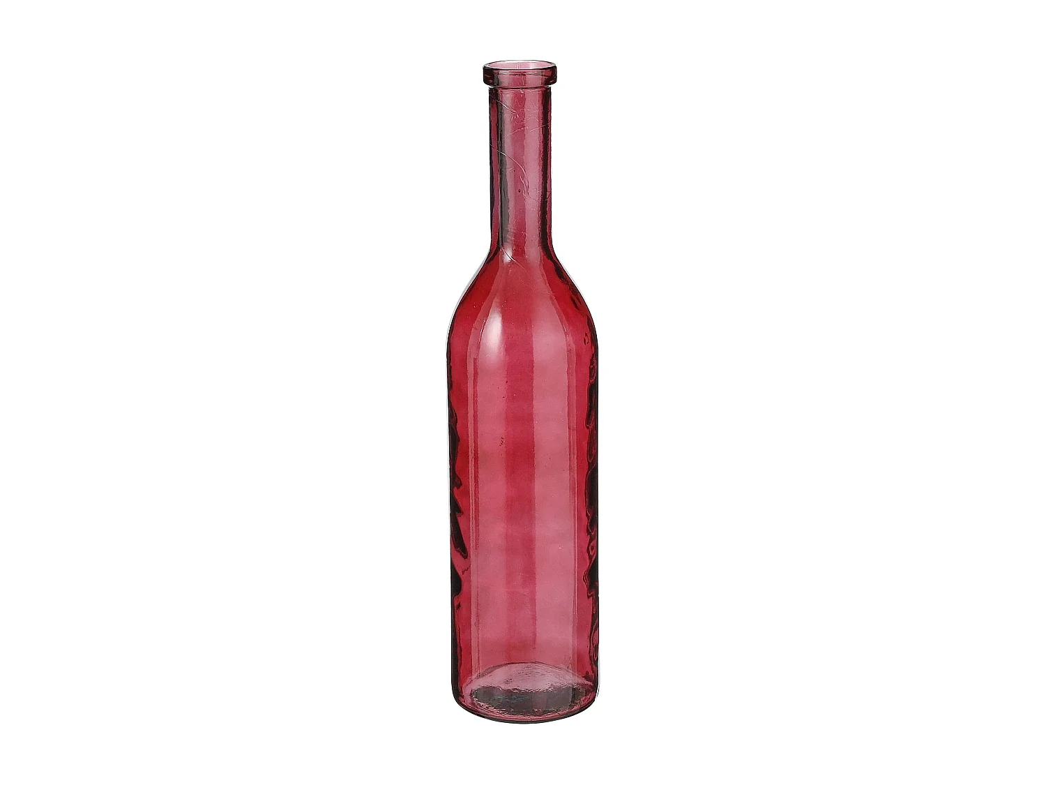 Bouteille décorative en verre recyclé - Ø18 x 75 - Bordeaux - RIOJA