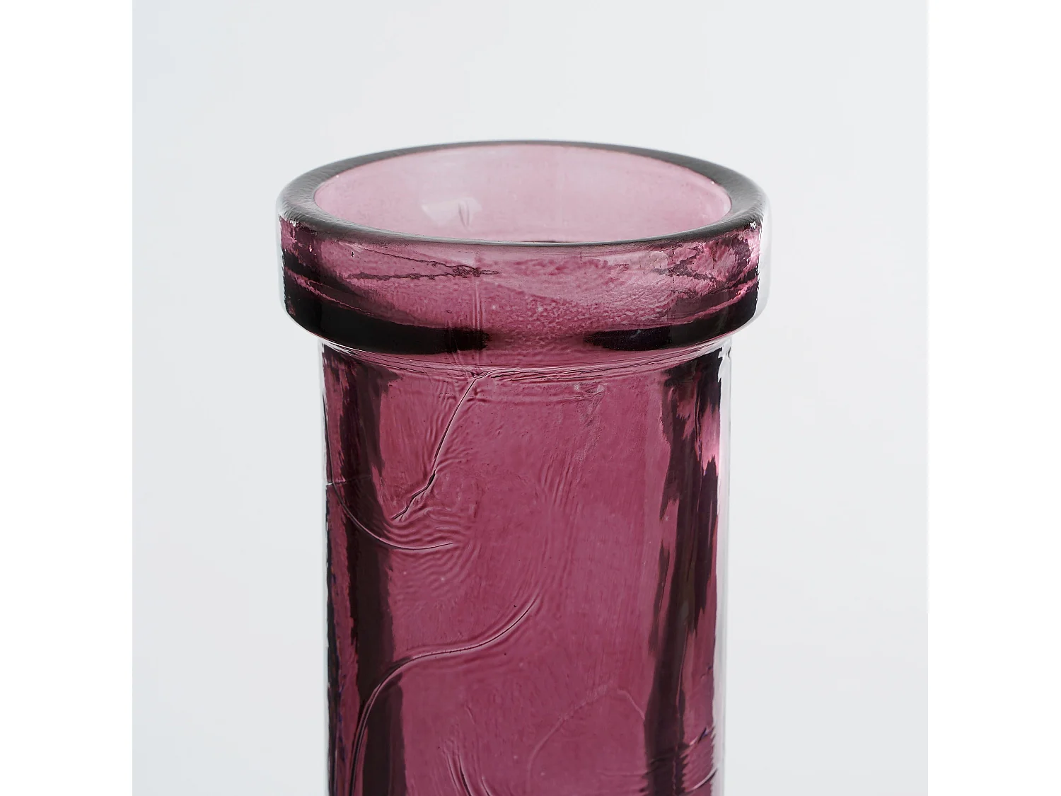 Bouteille décorative en verre recyclé - Ø18 x 75 - Bordeaux - RIOJA