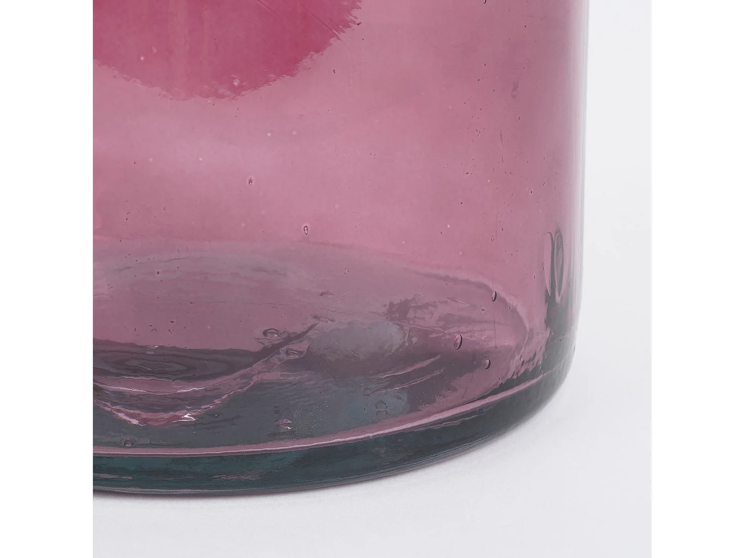 Decoratieve fles van gerecycled glas - Ø18 x 75 - Bordeaux - RIOJA