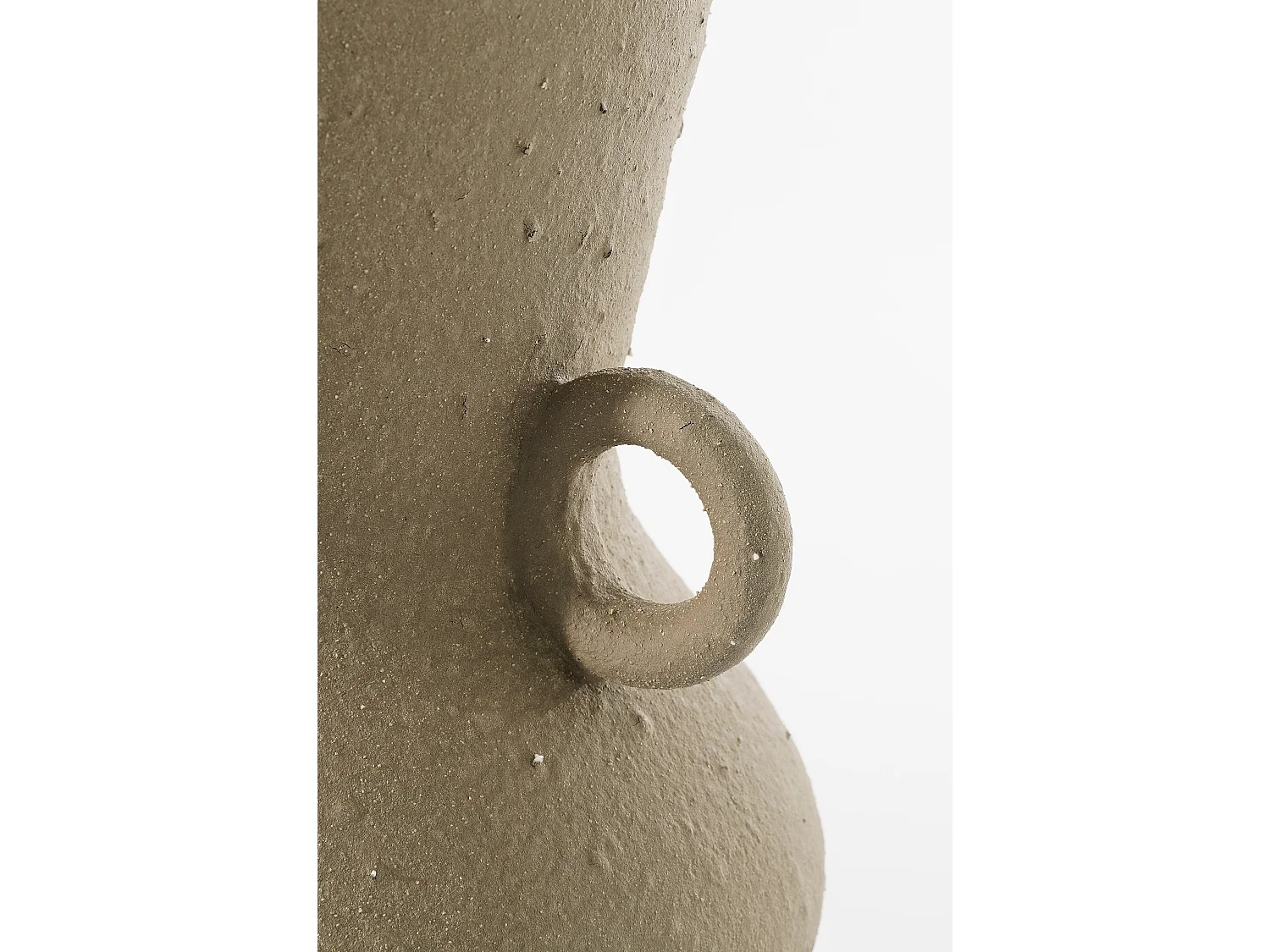 Pot en terre cuite - 33 x Ø24 - Taupe - LANE