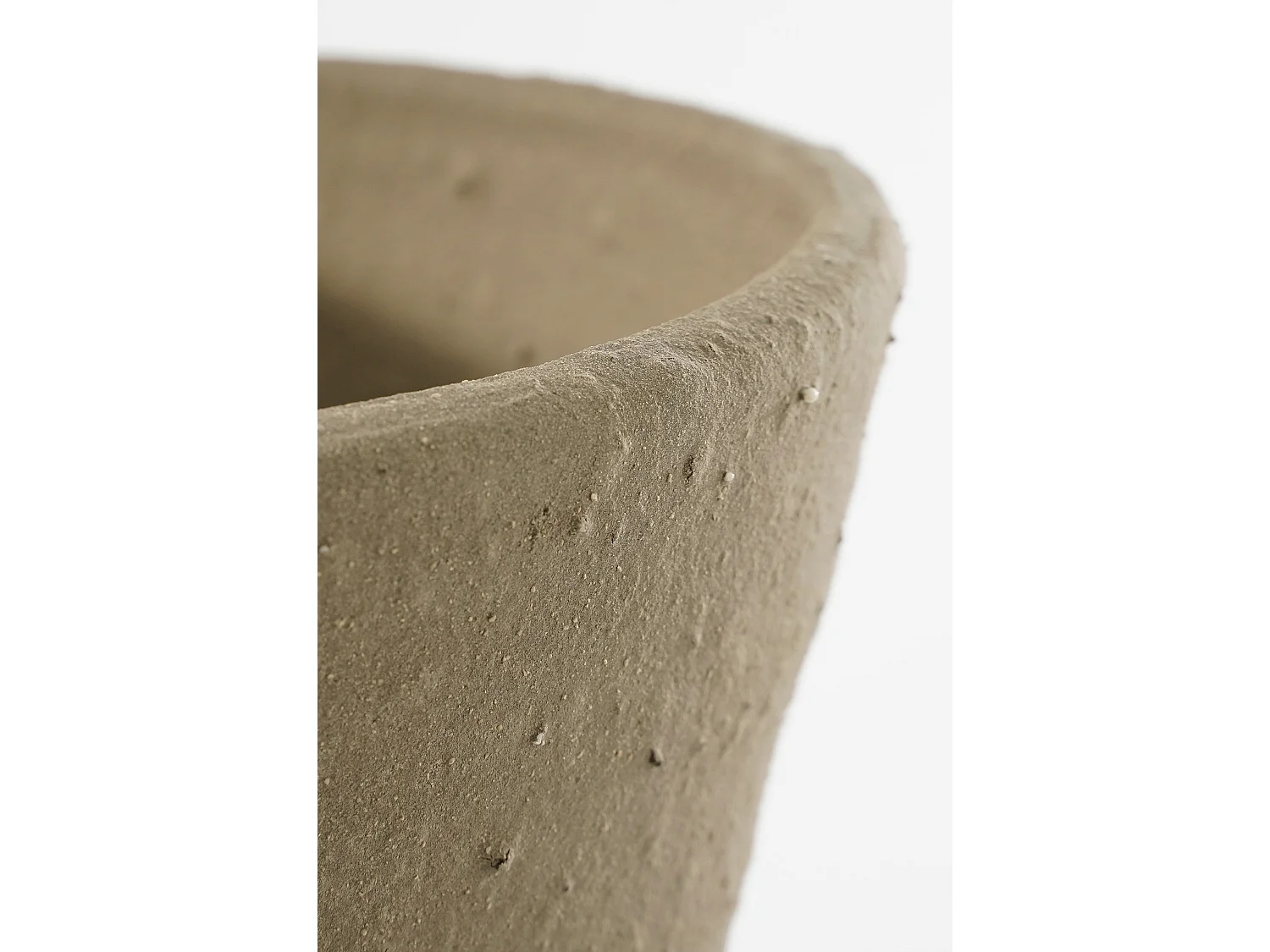 Pot en terre cuite - 33 x Ø24 - Taupe - LANE