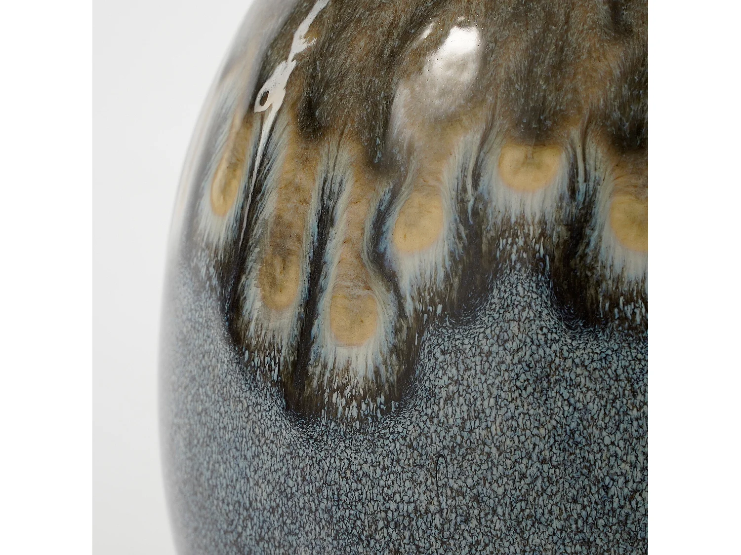 Vase en céramique - 38 x Ø21.5 - Bleu - HELMA