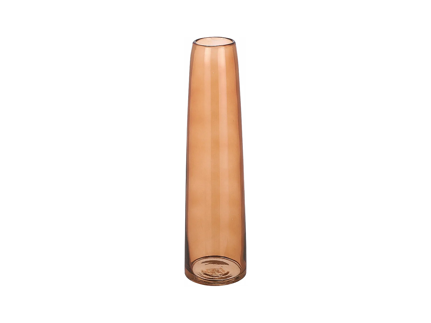 Vaas van glas - Ø10 x 37.5 - Bruin - XANDRA