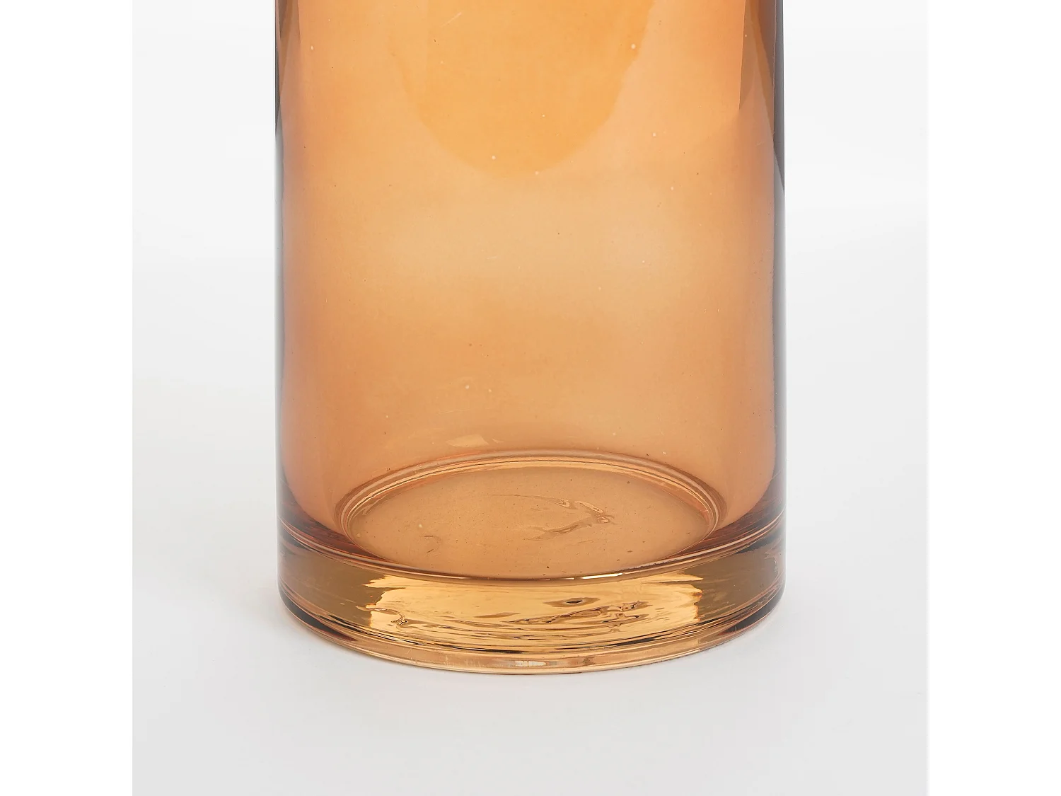 Vaas van glas - Ø10 x 37.5 - Bruin - XANDRA