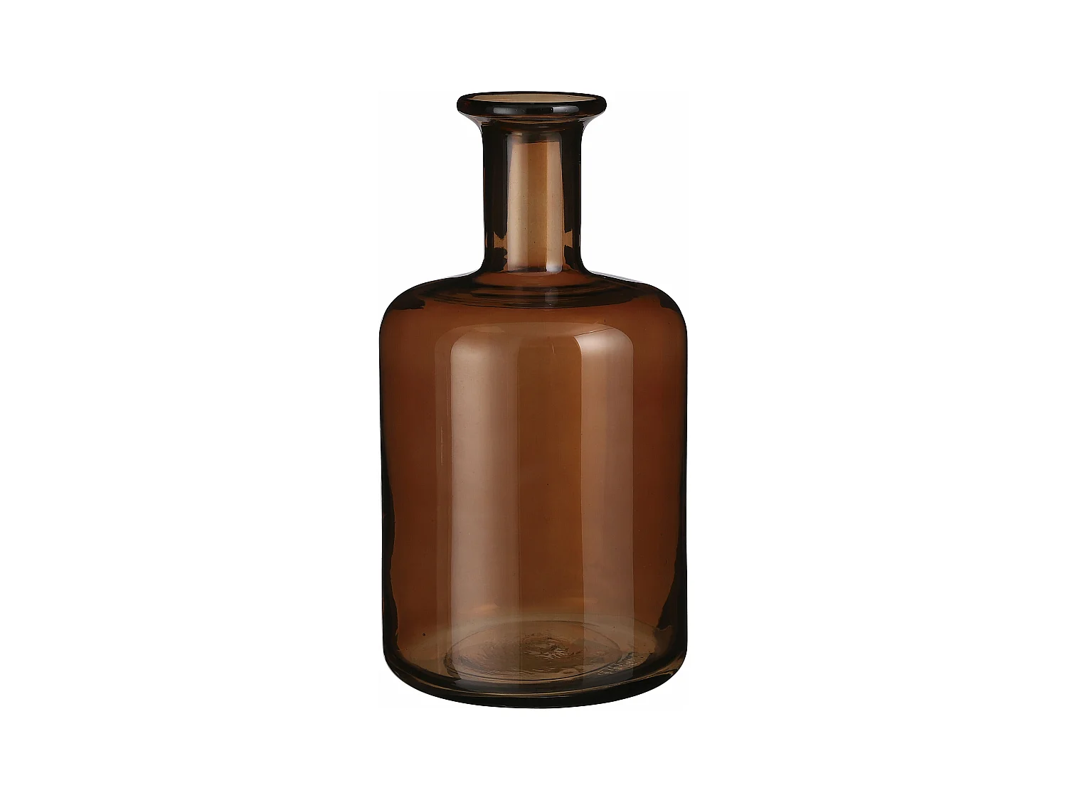 Bouteille décorative en verre - Ø16 x 30 - Marron - REGAL
