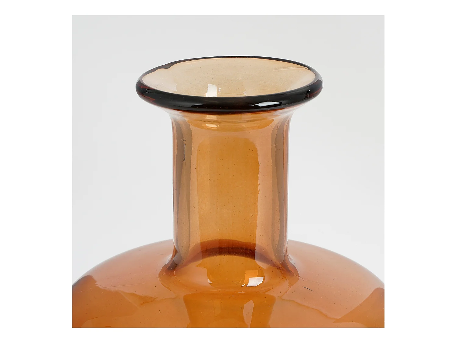 Dekorative Flasche aus Glas - Ø16 x 30 - Braun - REGAL