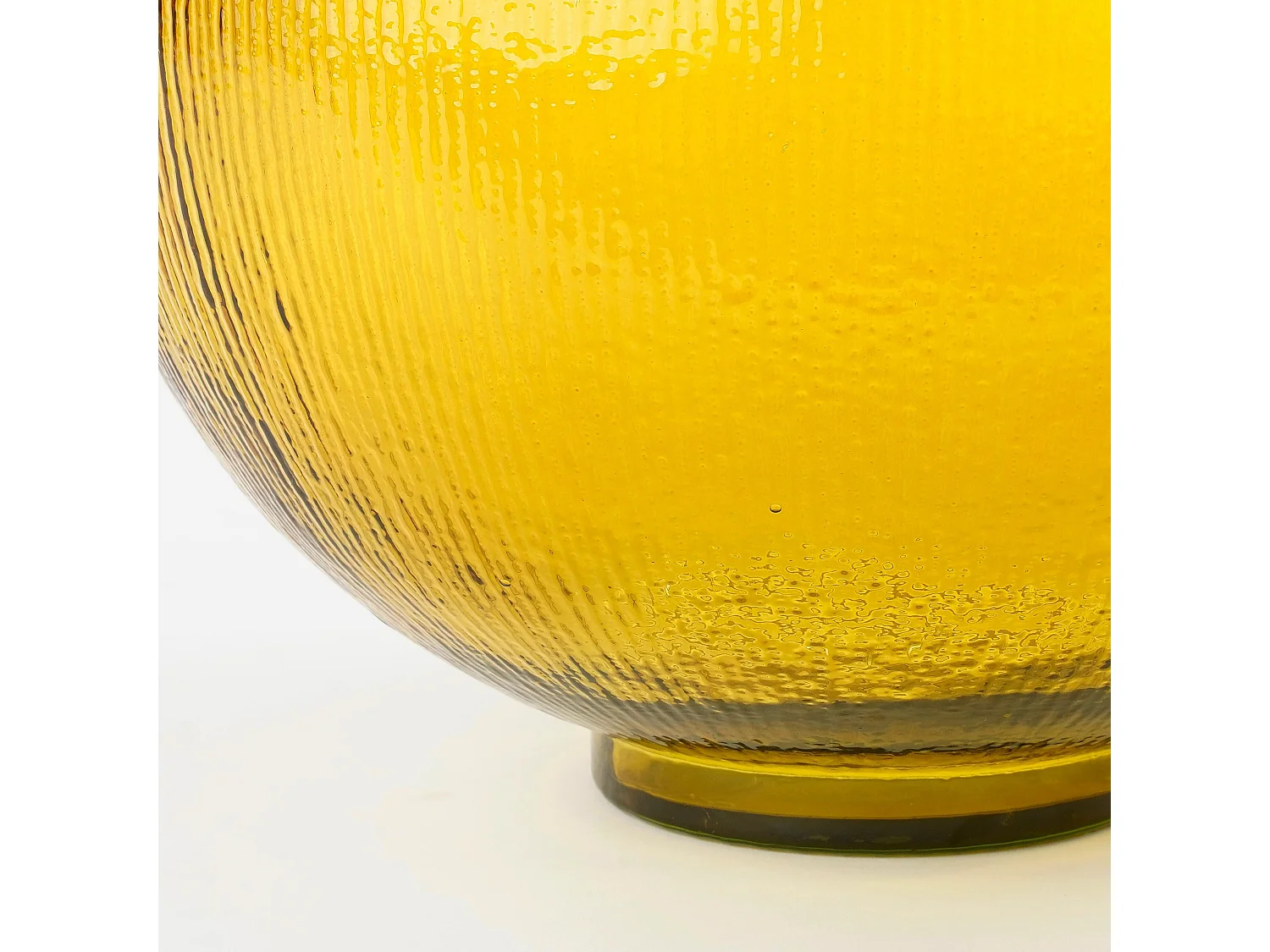 Botella decorativa de Vidrio reciclado - 42 x 34 - Ocre - FIRENZA