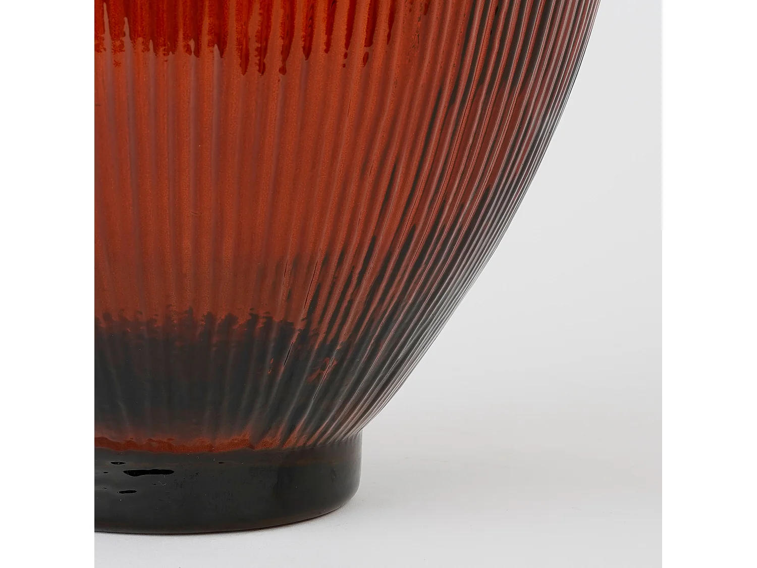 Bouteille décorative en verre recyclé - 59 x 29 - Marron foncé - FIRENZA