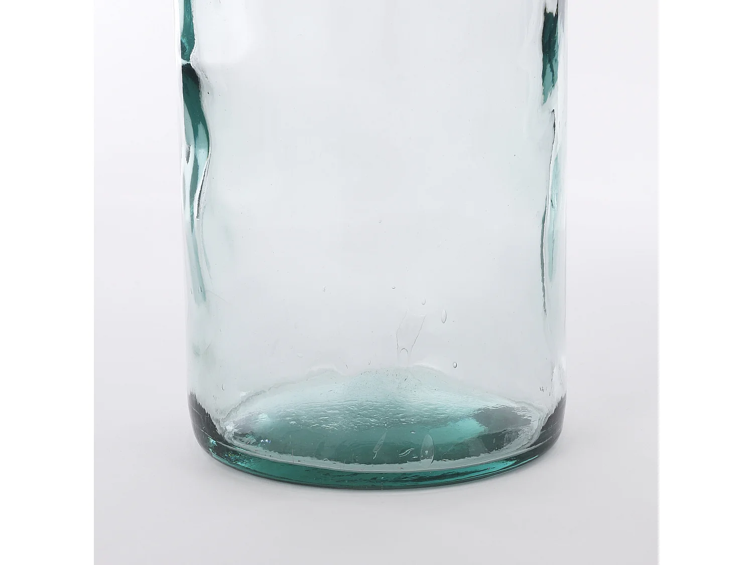 Bouteille décorative en verre recyclé - Ø15 x 50 - Transparent - RIOJA