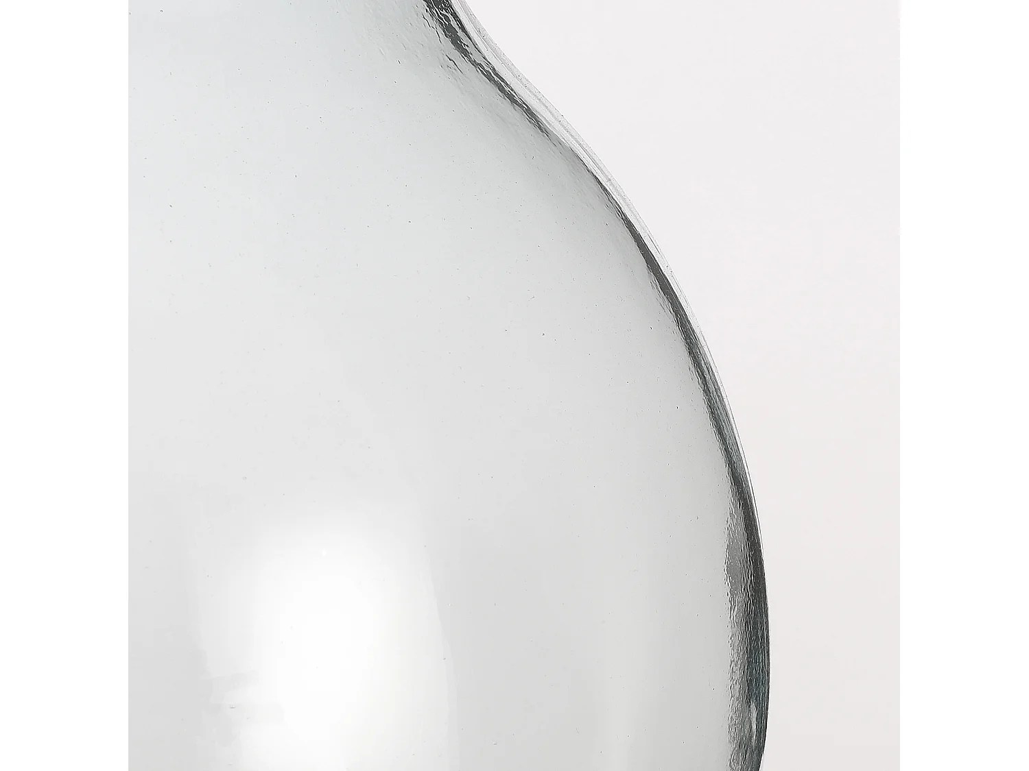Vase en verre recyclé et liège - Ø29 x 23 - Transparent - OLLY
