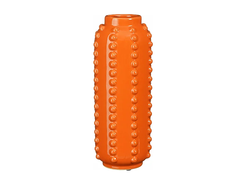 Vase aus Keramik - 30 x Ø11 - Orange - BOAZ