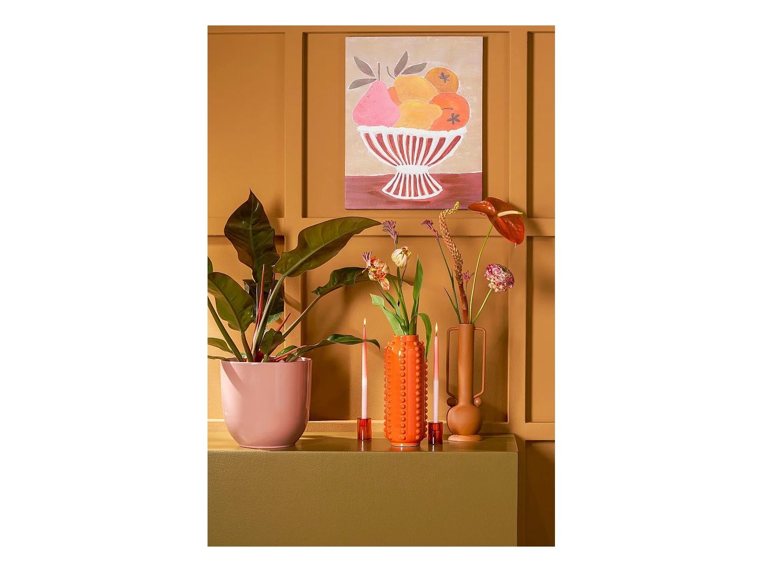 Vaso in  - 30 x Ø11 - Arancione - BOAZ