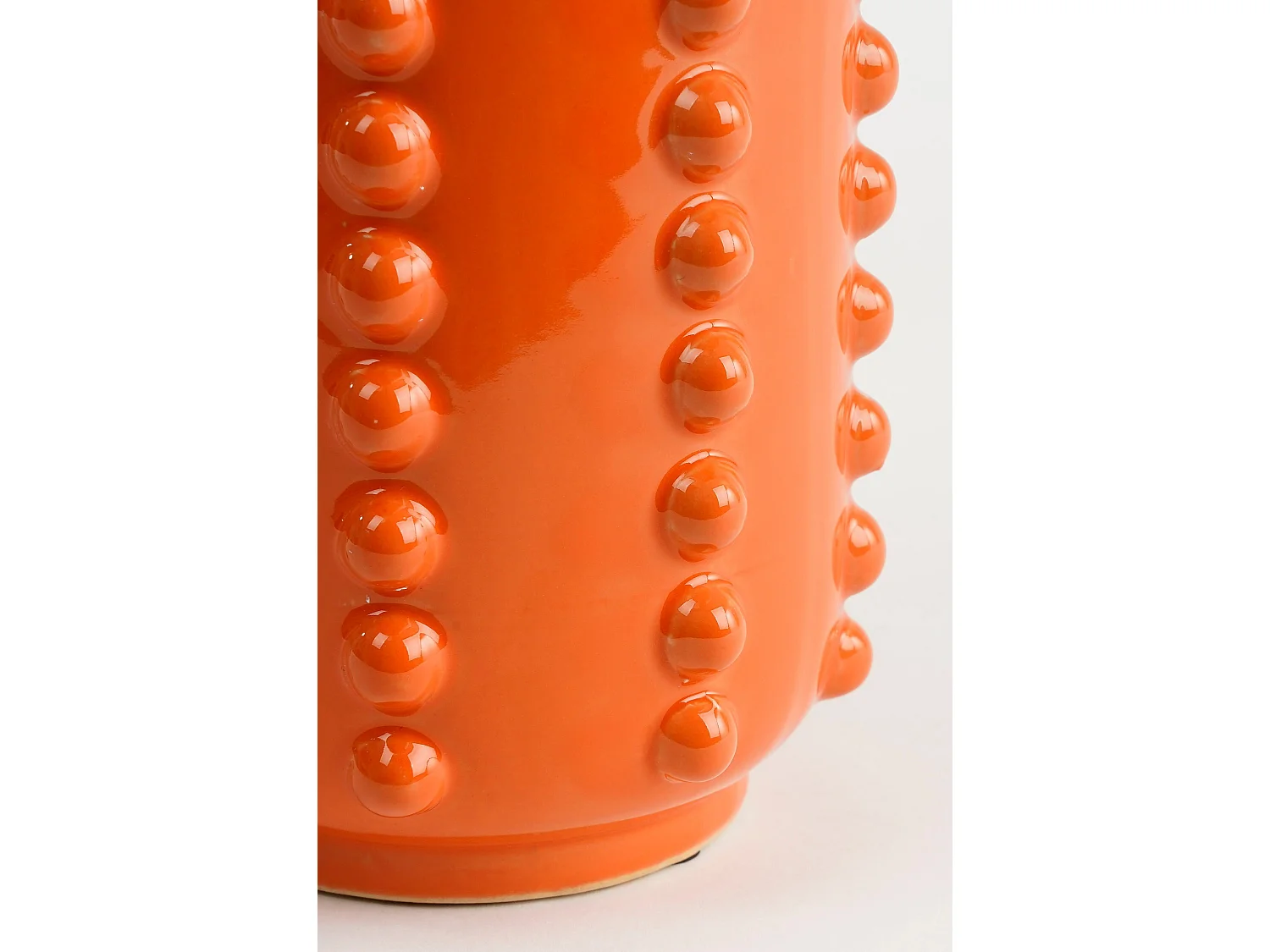 Vase en céramique - 30 x Ø11 - Orange - BOAZ