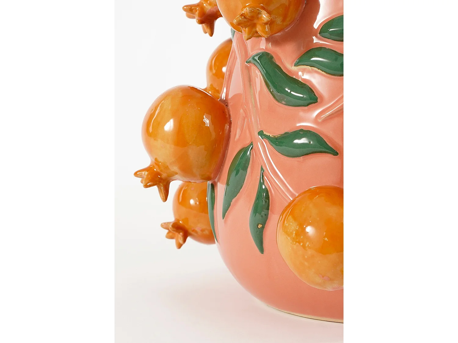 Vase aus Keramik - 30.5 x Ø34 - Rosa - MELIKA