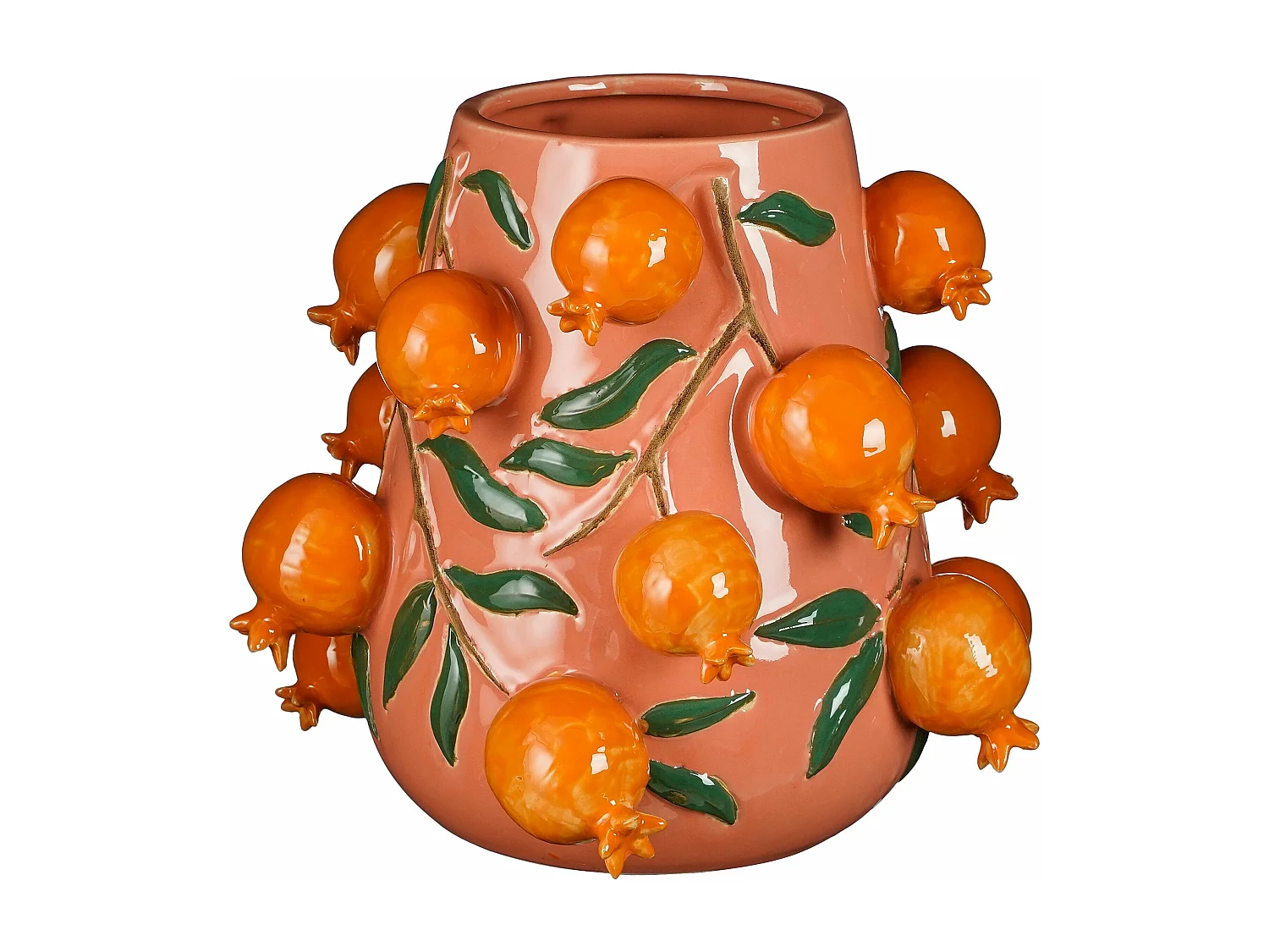 Vase en céramique - 30.5 x Ø34 - Rose - MELIKA